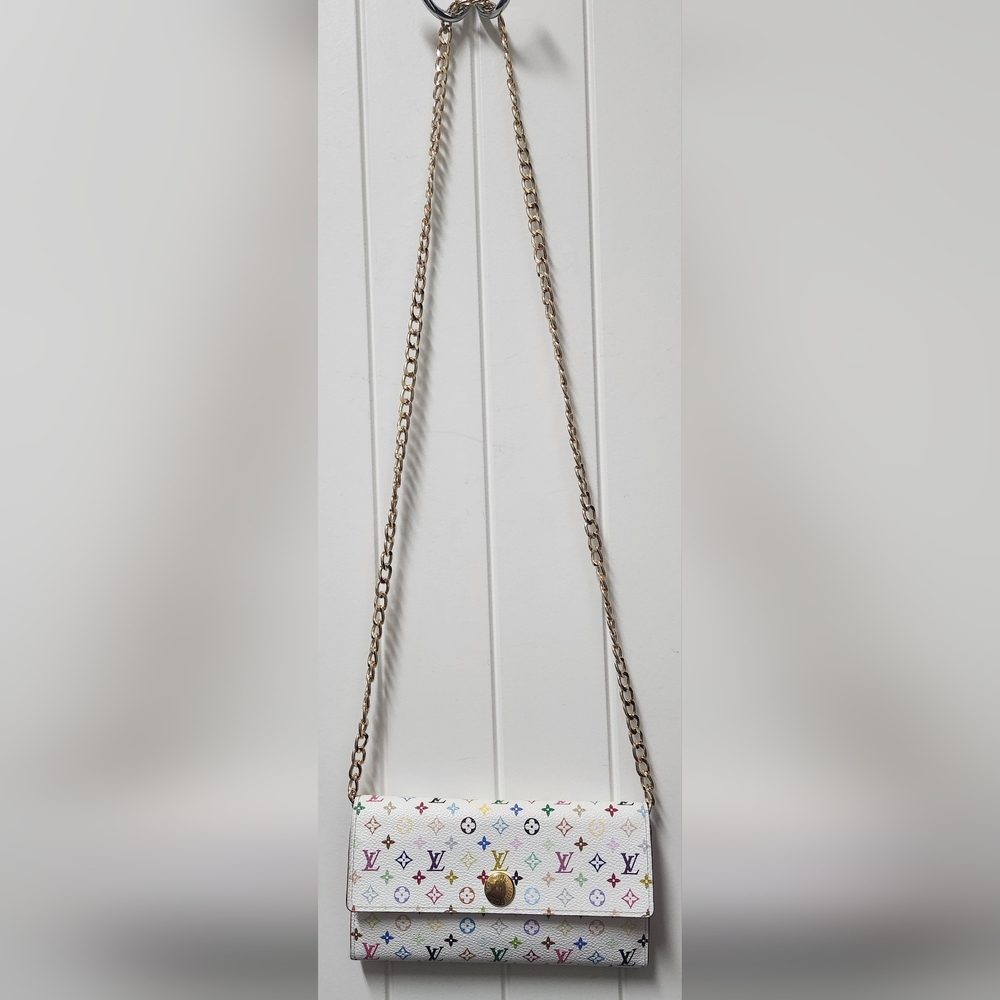 LOUIS VUITTON LV Mulicolor Takashi Murakami Sarah Portefeiulle Wallet - Picture 6 of 16
